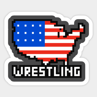 American Wrestling Sticker